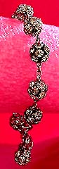 a beautiful vintage costume jewelry crystal rhinestone bracelet