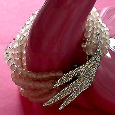 a beautiful vintage costume jewelry crystal rhinestone bracelet