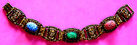 a beautiful vintage costume jewelry crystal rhinestone bracelet