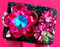 a beautiful vintage costume jewelry crystal rhinestone bracelet