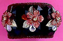 a beautiful vintage costume jewelry crystal rhinestone bracelet
