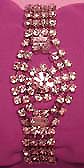 a beautiful vintage costume jewelry bracelet unsigned