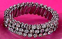 a beautiful vintage costume jewelry crystal rhinestone bracelet