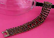 a beautiful vintage costume jewelry crystal rhinestone bracelet