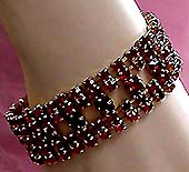a beautiful vintage costume jewelry crystal rhinestone bracelet