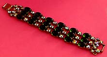 a beautiful vintage costume jewelry crystal rhinestone bracelet