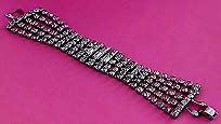 a beautiful vintage costume jewelry crystal rhinestone bracelet