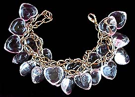 a beautiful vintage costume jewelry bracelet unsigned
