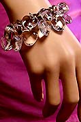 a beautiful vintage costume jewelry crystal rhinestone bracelet