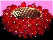 a beautiful vintage costume jewelry crystal rhinestone bracelet