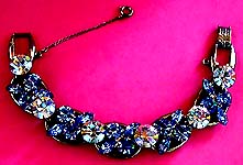 a beautiful vintage costume jewelry crystal rhinestone bracelet