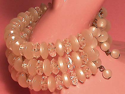 a beautiful vintage costume jewelry vintage coil bracelet