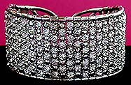 a beautiful vintage costume jewelry crystal rhinestone bracelet