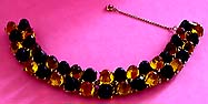 a beautiful vintage costume jewelry crystal rhinestone bracelet
