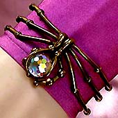 a beautiful vintage costume jewelry crystal rhinestone bracelet