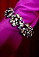 a beautiful vintage costume jewelry crystal rhinestone bracelet