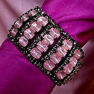 a beautiful vintage costume jewelry crystal rhinestone bracelet