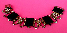 a beautiful vintage costume jewelry crystal rhinestone bracelet