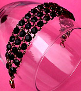 a beautiful vintage costume jewelry crystal rhinestone bracelet
