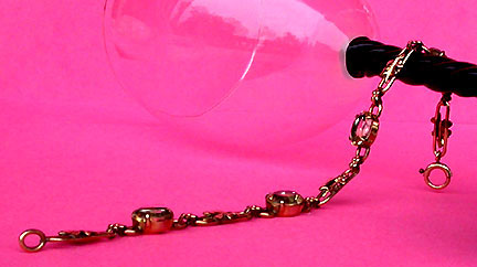 a beautiful vintage costume jewelry bracelet unsigned