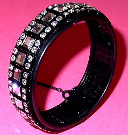 a beautiful vintage costume jewelry Miriam Haskell bracelet