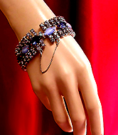 a beautiful vintage costume jewelry crystal rhinestone bracelet