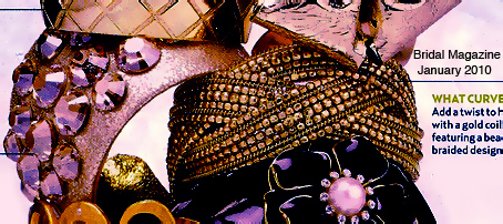 a beautiful vintage costume jewelry bracelet unsigned