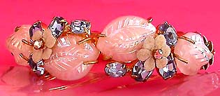a beautiful vintage costume jewelry crystal rhinestone bracelet