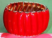 a beautiful vintage costume jewelry bakelite bracelet unsigned