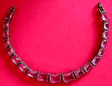 a beautiful vintage costume jewelry crystal rhinestone bracelet