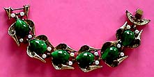 a beautiful vintage costume jewelry crystal rhinestone bracelet