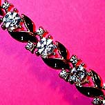 a beautiful vintage costume jewelry bracelet