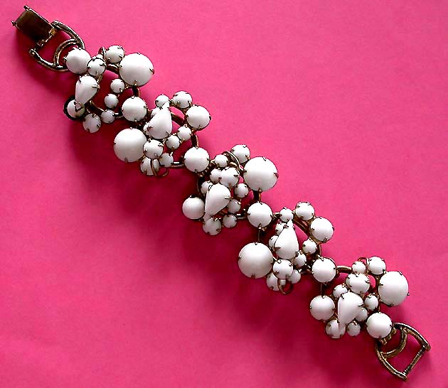 a beautiful vintage costume jewelry bridal necklaces