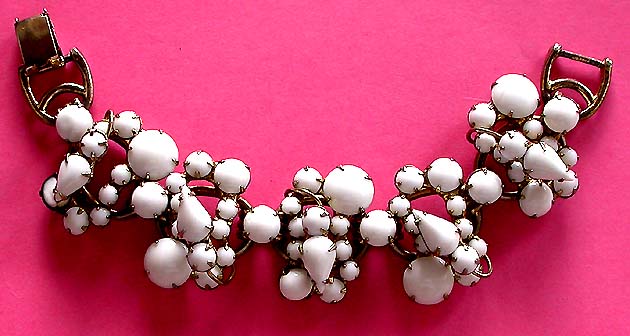 a beautiful vintage costume jewelry bridal necklaces