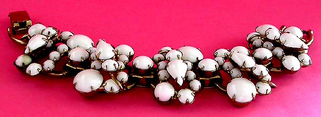 a beautiful vintage costume jewelry bridal necklaces