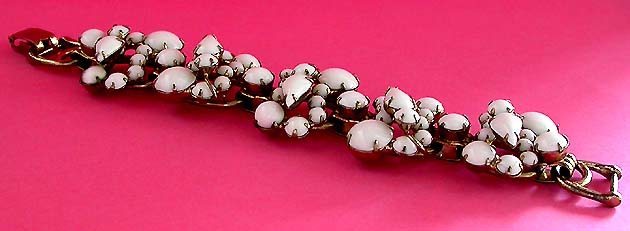 a beautiful vintage costume jewelry bridal necklaces