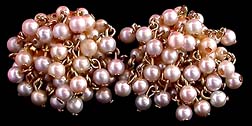 a beautiful vintage costume jewelry bridal earrings unsigned