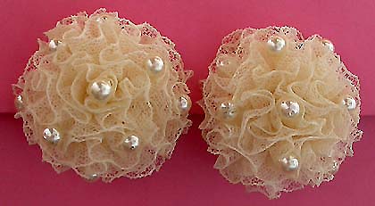 a beautiful vintage costume jewelry bridal earrings