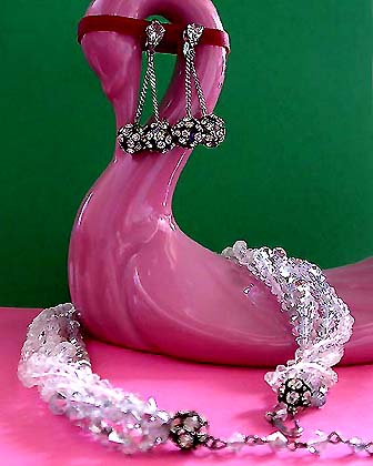 a beautiful vintage costume jewelry bridal necklaces