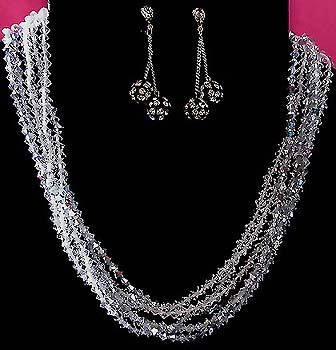 a beautiful vintage costume jewelry bridal necklaces