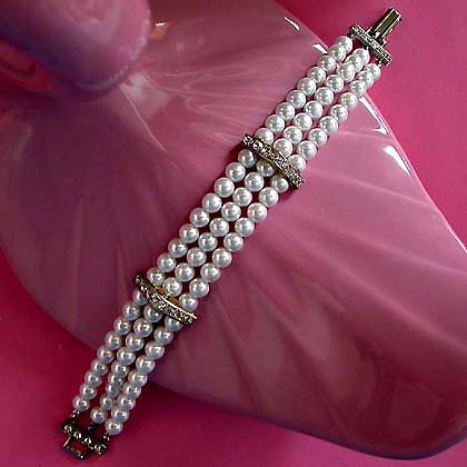 a beautiful vintage costume jewelry bridal necklaces