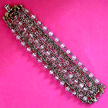 a beautiful vintage costume jewelry bracelet Kramer