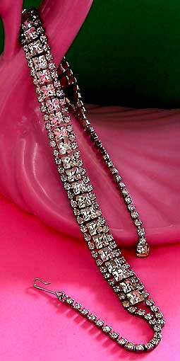 a beautiful vintage costume jewelry bridal necklaces