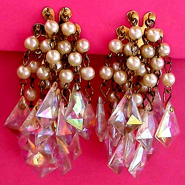 a beautiful vintage costume jewelry bridal necklaces