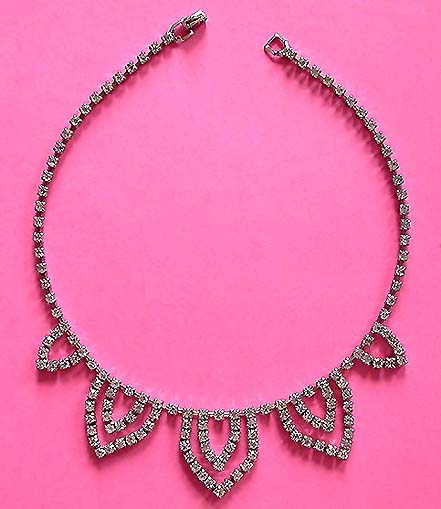 a beautiful vintage costume jewelry bridal necklaces