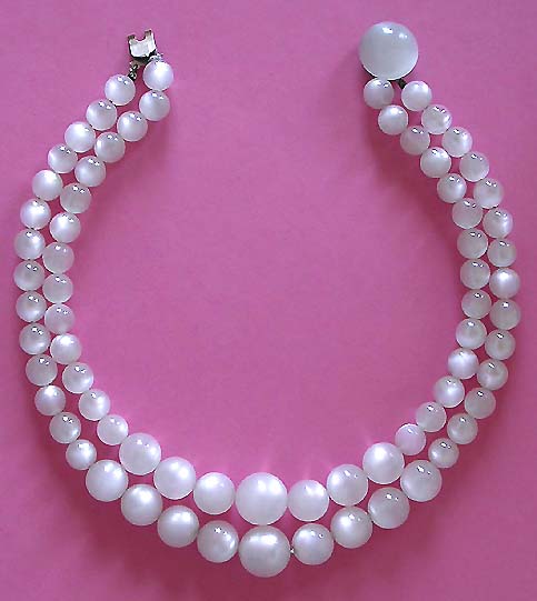 a beautiful vintage costume jewelry bridal necklaces