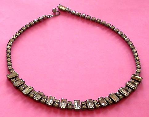 a beautiful vintage costume jewelry bridal necklaces