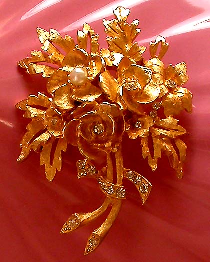 a beautiful vintage costume jewelry bracelet