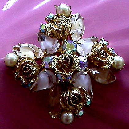 a beautiful vintage costume jewelry bracelet