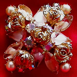 a beautiful vintage costume jewelry bracelet
